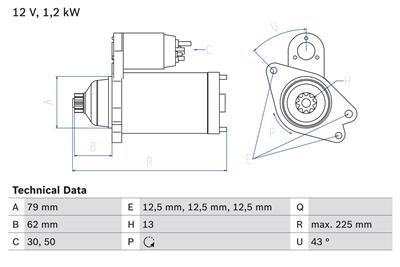 BOSCH 0 986 025 870 Číslo výrobce: 2587. EAN: 4047025573290.