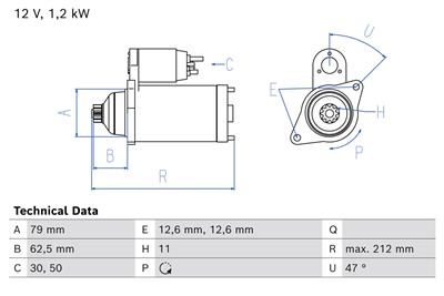 BOSCH 0 986 026 000 Číslo výrobce: 2600. EAN: 4047026495836.