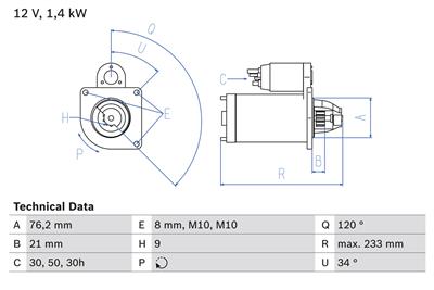 BOSCH 0 986 026 220 Číslo výrobce: 2622. EAN: 4047026152821.