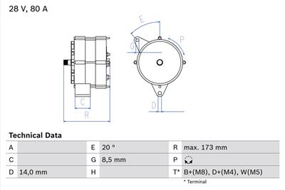 BOSCH 0 986 037 760 Číslo výrobce: 3776. EAN: 3165141145762.