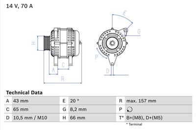 BOSCH 0 986 038 740 Číslo výrobce: 3874. EAN: 3165141162219.