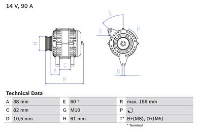 BOSCH 0 986 040 340 Číslo výrobce: 4034. EAN: 3165141163858.