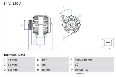 BOSCH 0 986 041 730 Číslo výrobce: 4173. EAN: 3165143175330.
