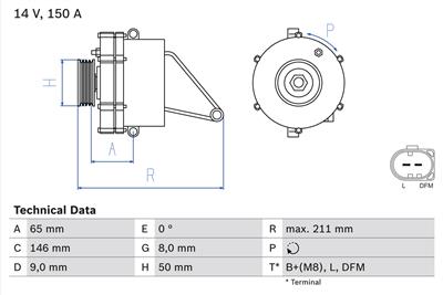 BOSCH 0 986 041 760 Číslo výrobce: 4176. EAN: 3165143301524.