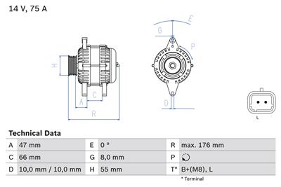 BOSCH 0 986 042 191 Číslo výrobce: 4219. EAN: 3165143175620.