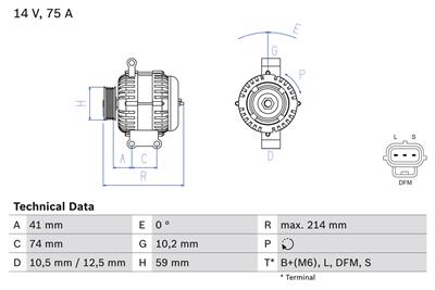 BOSCH 0 986 042 650 Číslo výrobce: 4265. EAN: 3165143301142.