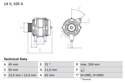 BOSCH 0 986 042 780 Číslo výrobce: 4278. EAN: 3165143301272.