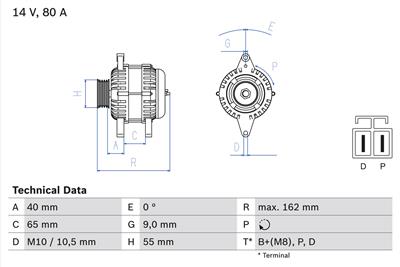BOSCH 0 986 042 911 Číslo výrobce: 4291. EAN: 3165143342534.