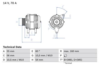 BOSCH 0 986 044 210 Číslo výrobce: 4421. EAN: 3165143494882.