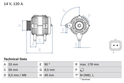 BOSCH 0 986 045 241 Číslo výrobce: 4524. EAN: 3165143872406.