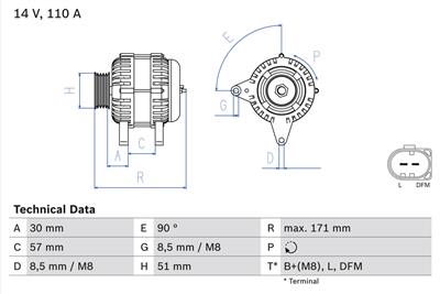 BOSCH 0 986 045 320 Číslo výrobce: 4532. EAN: 3165143530054.