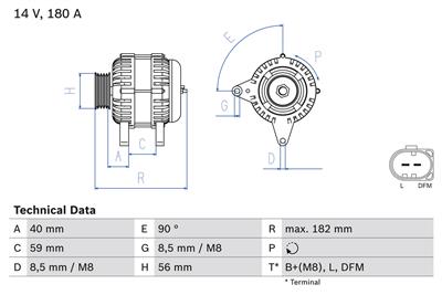 BOSCH 0 986 045 340 Číslo výrobce: 4534. EAN: 3165143530078.
