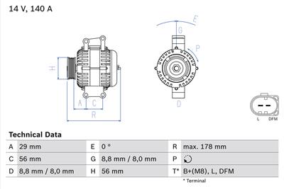 BOSCH 0 986 046 180 Číslo výrobce: 4618. EAN: 3165143619391.