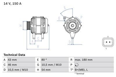 BOSCH 0 986 046 240 Číslo výrobce: 4624. EAN: 3165143619452.
