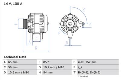 BOSCH 0 986 047 270 Číslo výrobce: 4727. EAN: 3165144046424.