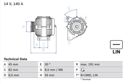 BOSCH 0 986 047 380 Číslo výrobce: 4738. EAN: 3165144046158.