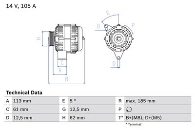BOSCH 0 986 048 791 Číslo výrobce: 4879. EAN: 4047024486553.