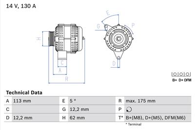 BOSCH 0 986 048 801 Číslo výrobce: 4880. EAN: 4047024614369.