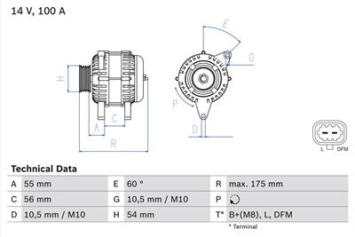 BOSCH 0 986 049 020 Číslo výrobce: 4902. EAN: 4047024344235.