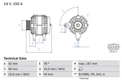 BOSCH 0 986 049 071 Číslo výrobce: 4907. EAN: 4047024414907.