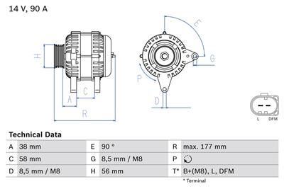 BOSCH 0 986 049 101 Číslo výrobce: 4910. EAN: 4047024415003.