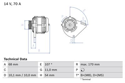 BOSCH 0 986 080 560 Číslo výrobce: 8056. EAN: 4047024797949.