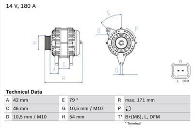 BOSCH 0 986 080 660 Číslo výrobce: 8066. EAN: 4047024798045.