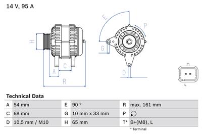 BOSCH 0 986 080 960 Číslo výrobce: 8096. EAN: 4047024837270.
