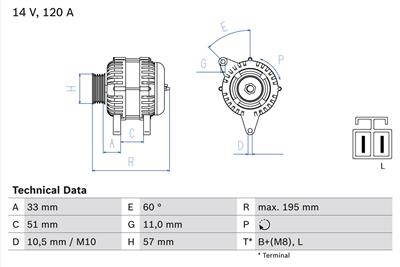 BOSCH 0 986 081 060 Číslo výrobce: 8106. EAN: 4047024837379.