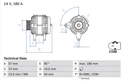 BOSCH 0 986 082 200 Číslo výrobce: 8220. EAN: 4047025318006.