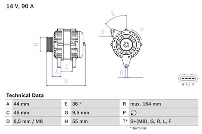 BOSCH 0 986 082 750 Číslo výrobce: 8275. EAN: 4047025569729.
