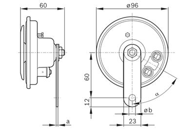BOSCH 0 986 320 111 Číslo výrobce: FC4 TYPE A 90 DEG, 12V LOW; STEEL. EAN: 3165143969731.