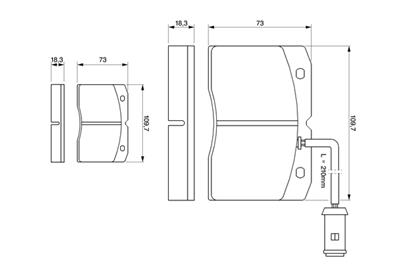 BOSCH 0 986 424 144 Číslo výrobce: BP062. EAN: 3165141119626.