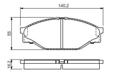 BOSCH 0 986 424 225 Číslo výrobce: BP104. EAN: 3165143661161.