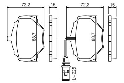 BOSCH 0 986 424 267 Číslo výrobce: BP129. EAN: 3165141121865.