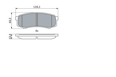 BOSCH 0 986 424 313 Číslo výrobce: BP152. EAN: 3165141122220.
