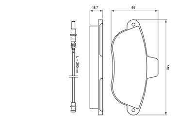 BOSCH 0 986 424 415 Číslo výrobce: BP205. EAN: 3165141216240.
