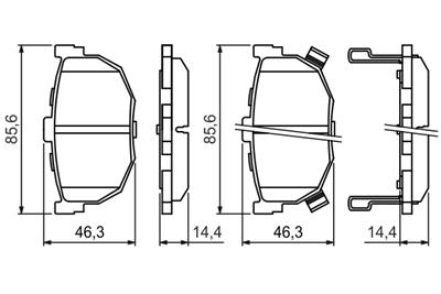 BOSCH 0 986 424 418 Číslo výrobce: BP208. EAN: 3165143663530.