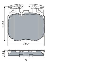BOSCH 0 986 424 431 Číslo výrobce: BP2288. EAN: 4047026405651.