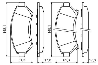 BOSCH 0 986 424 466 Číslo výrobce: BP235. EAN: 3165143099254.
