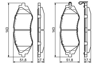 BOSCH 0 986 424 474 Číslo výrobce: BP243. EAN: 3165143723180.