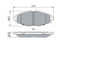 BOSCH 0 986 424 512 Číslo výrobce: BP270. EAN: 3165143661574.