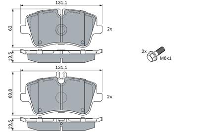 BOSCH 0 986 424 517 Číslo výrobce: BP2682. EAN: 3165143659533.