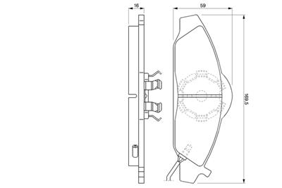 BOSCH 0 986 424 551 Číslo výrobce: BP301. EAN: 3165143722428.