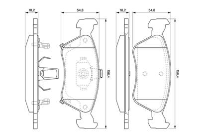 BOSCH 0 986 424 560 Číslo výrobce: BP308. EAN: 3165143776735.