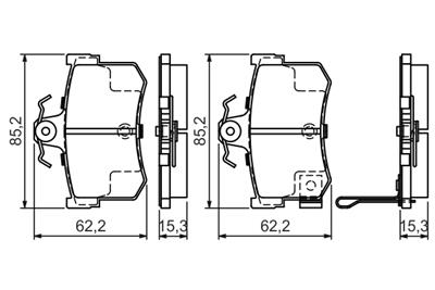 BOSCH 0 986 424 568 Číslo výrobce: BP315. EAN: 3165143660201.