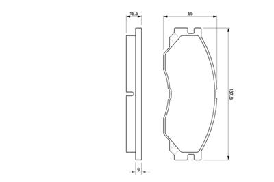 BOSCH 0 986 424 572 Číslo výrobce: BP319. EAN: 3165143662755.