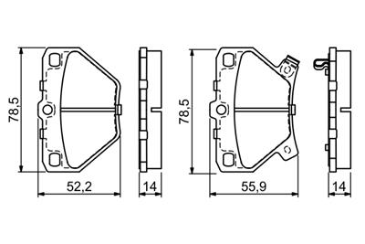 BOSCH 0 986 424 630 Číslo výrobce: BP350. EAN: 3165143760338.
