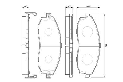 BOSCH 0 986 424 670 Číslo výrobce: BP386. EAN: 3165143777107.