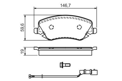 BOSCH 0 986 424 679 Číslo výrobce: BP394. EAN: 3165143777169.